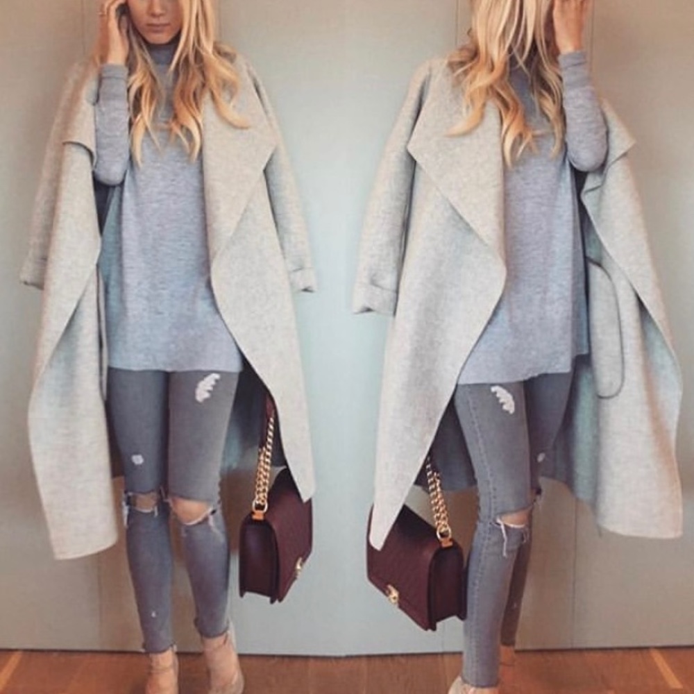 Zara 100% wool coat